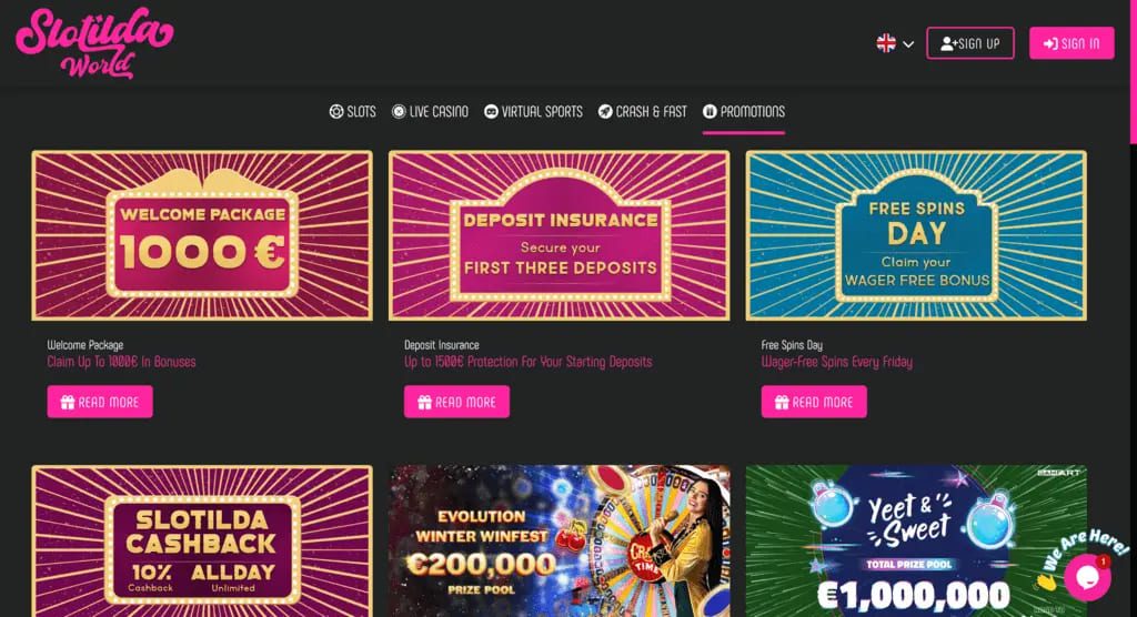 Slotilda World Casino Bonuses