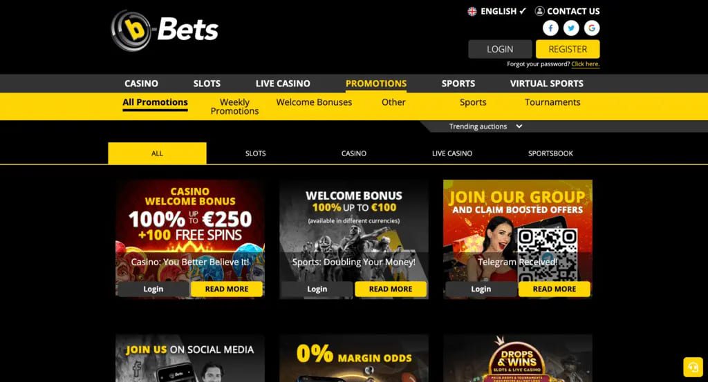 b-Bets Casino Bonuses