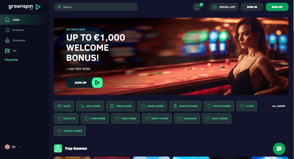 Greenspin Casino Review