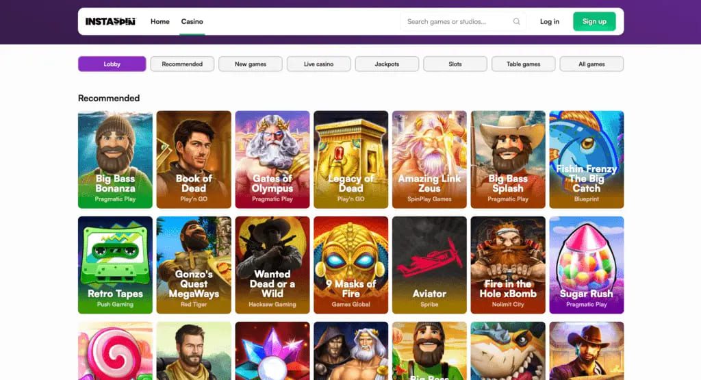 Instaspin Casino Games