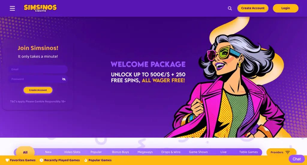 Simsinos Casino Review