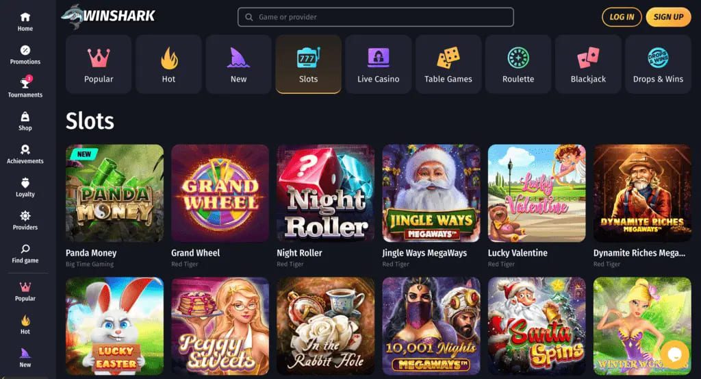 Winshark Casino Games