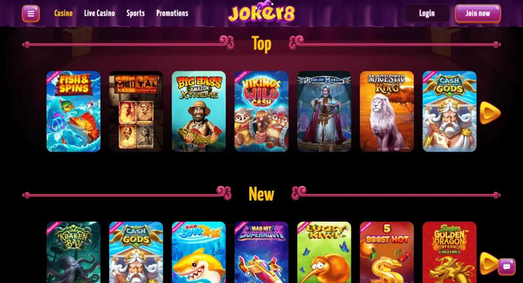 Joker8 Casino Games