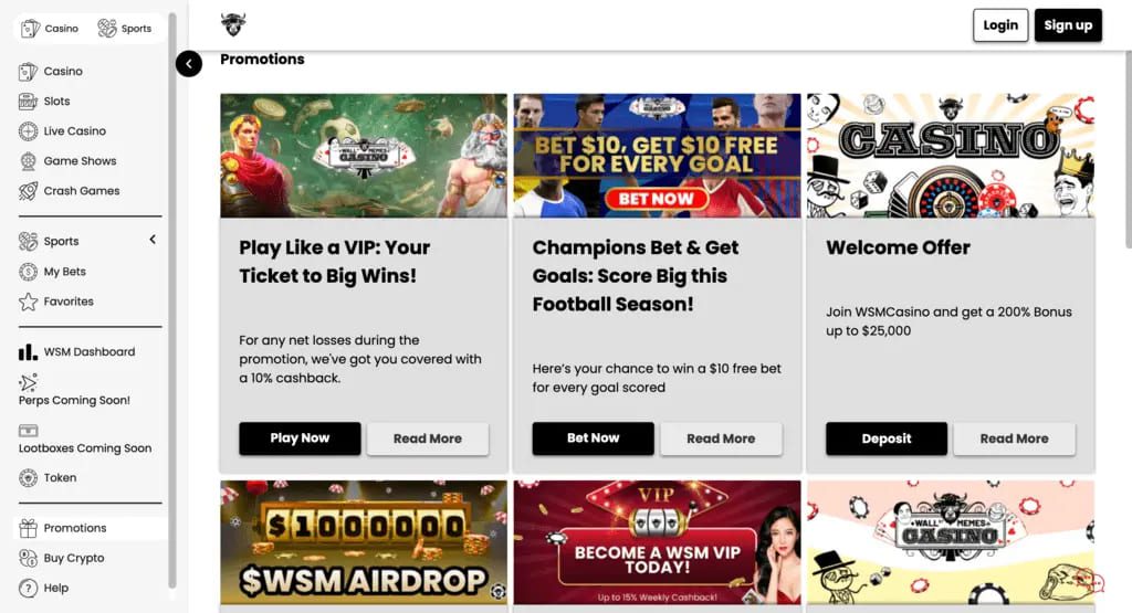 WSM Casino Bonuses