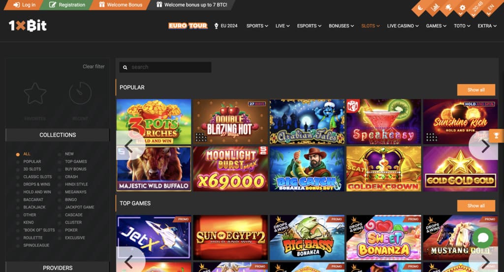 1xBit Casino Games