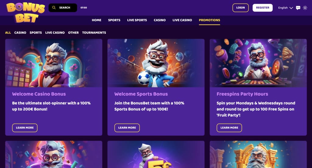 BonusBet Casino Bonuses