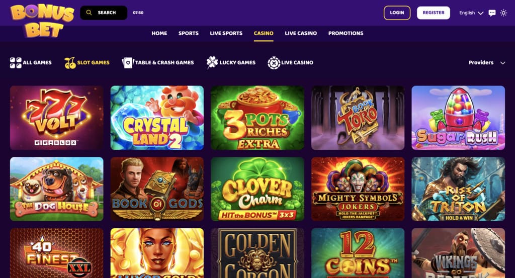 BonusBet Casino Games