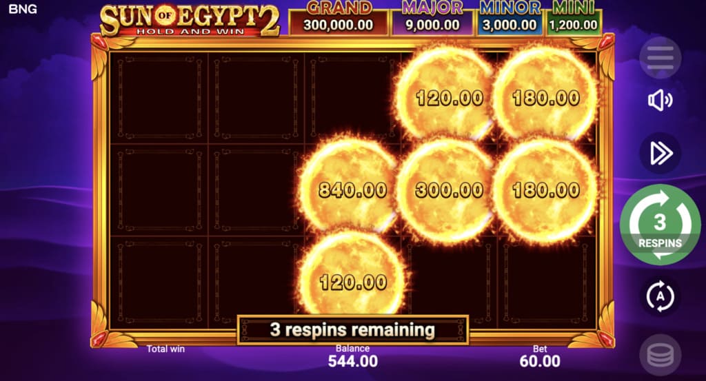 Sun of Egypt 2 Slot Jackpot Bonus