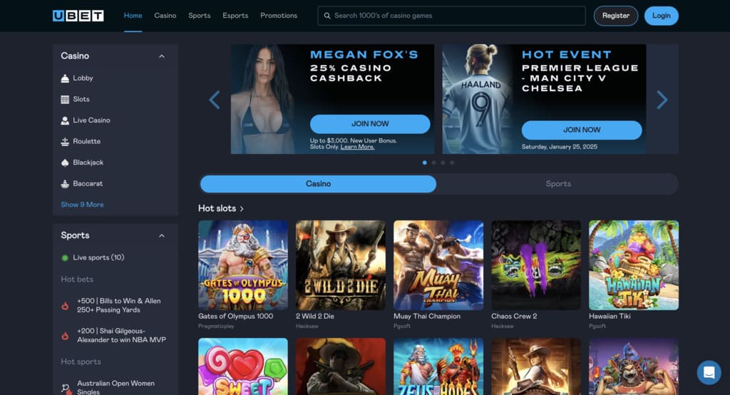 Ubet.io Casino Review