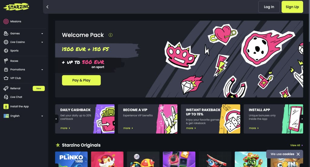 Starzino Casino Review