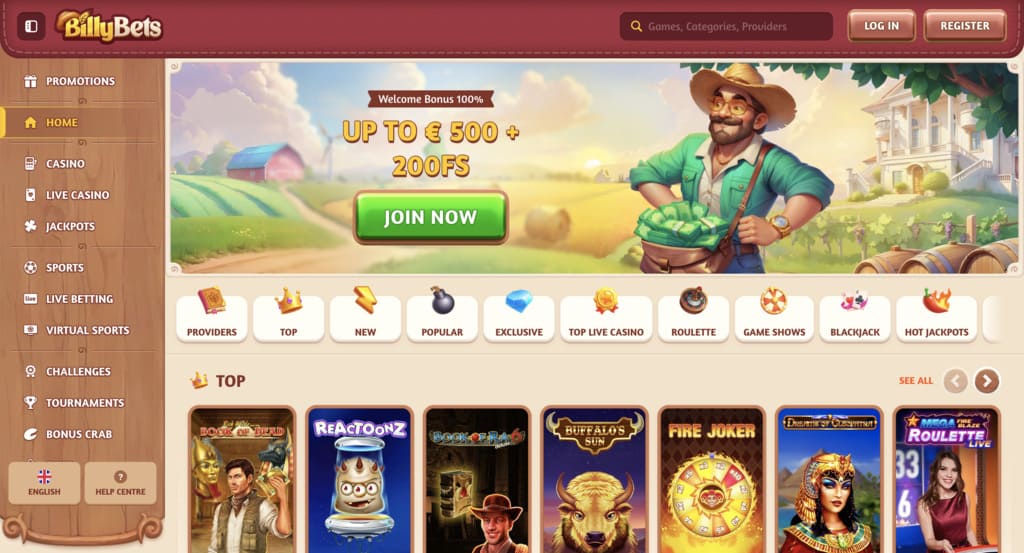 BillyBets Casino Review