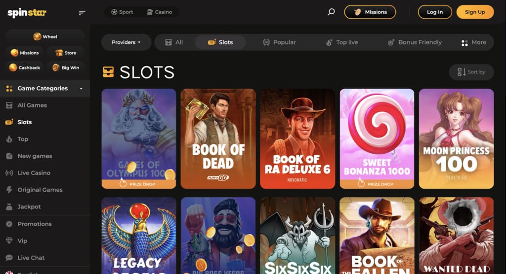 SpinStar Casino Games