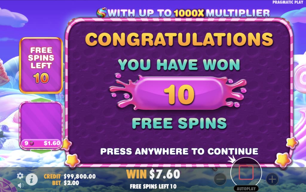 Sweet Bonanza 1000 Free Spins