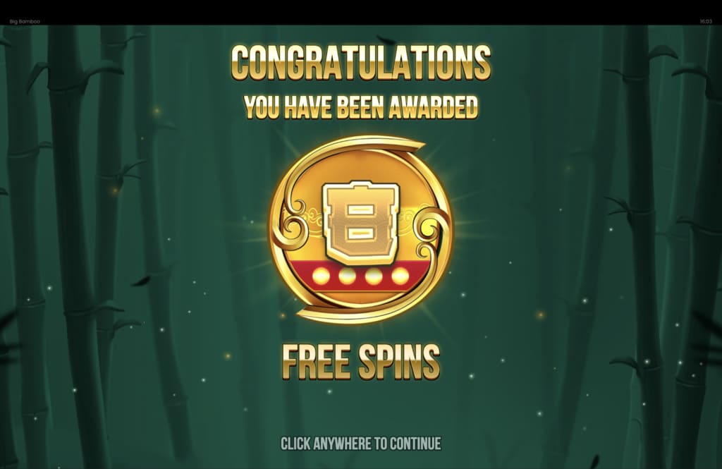 Big Bamboo Free Spins