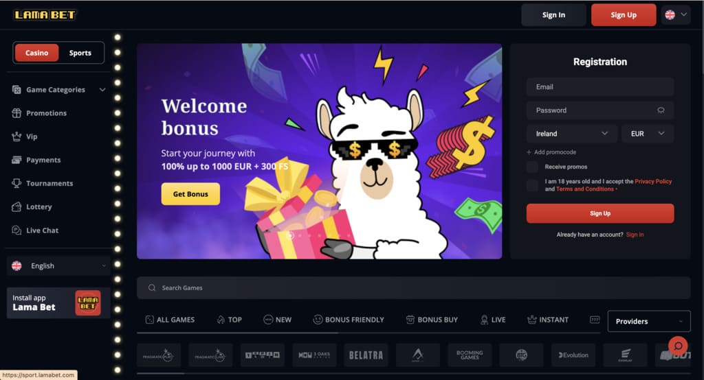 Lamabet Casino Review
