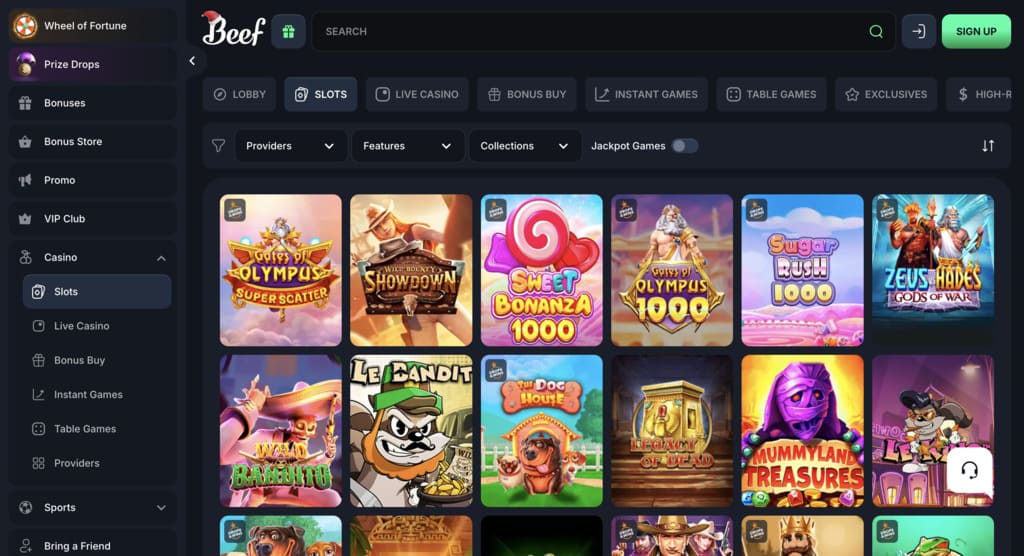 Beef Casino Games