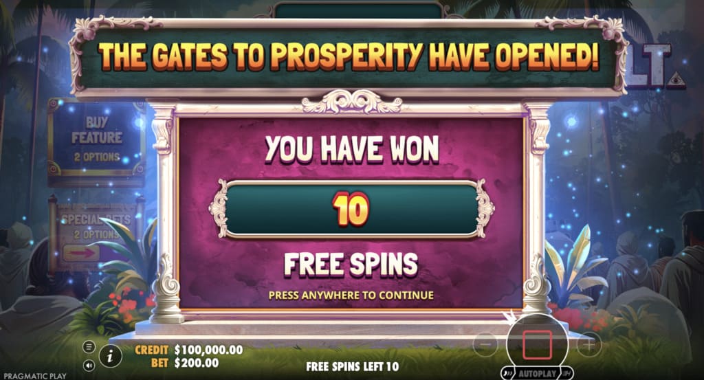 CULT Slot Free Spins
