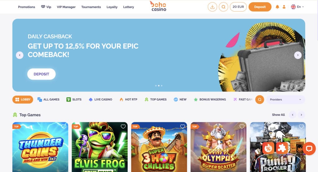 Boho Main Page