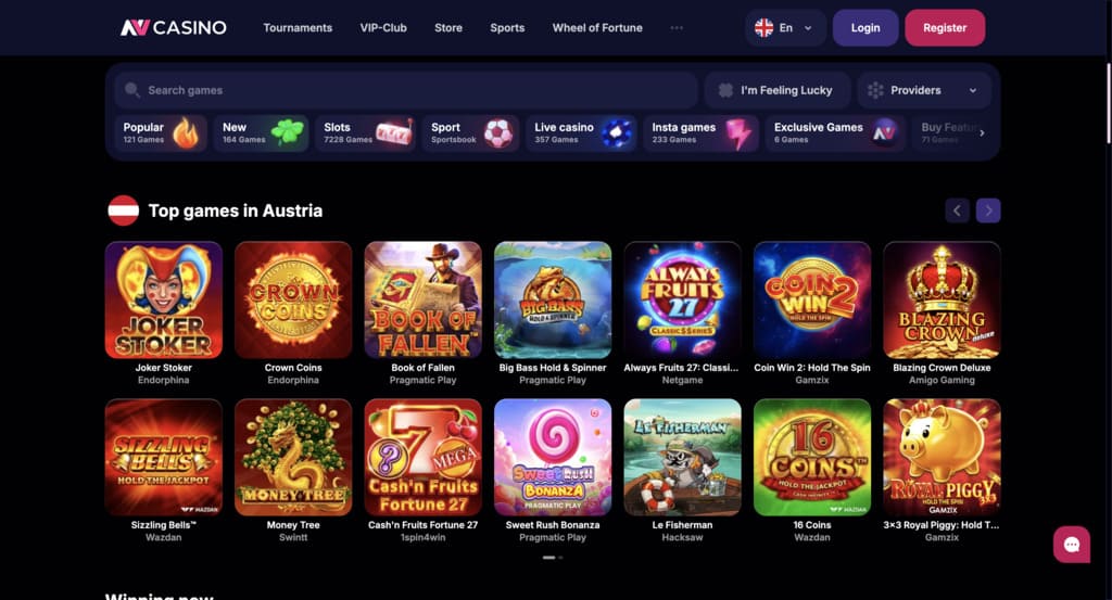 NV Casino Games