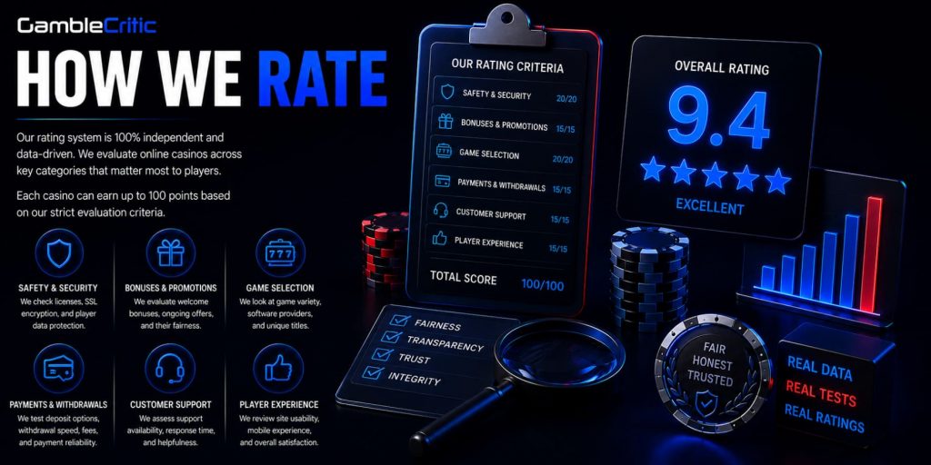 How We Rate Online Casinos