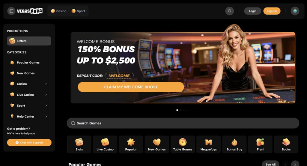 Vegas Nova Casino Review