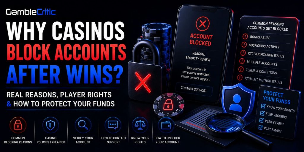 Why Casinos Block Accounts After Wins