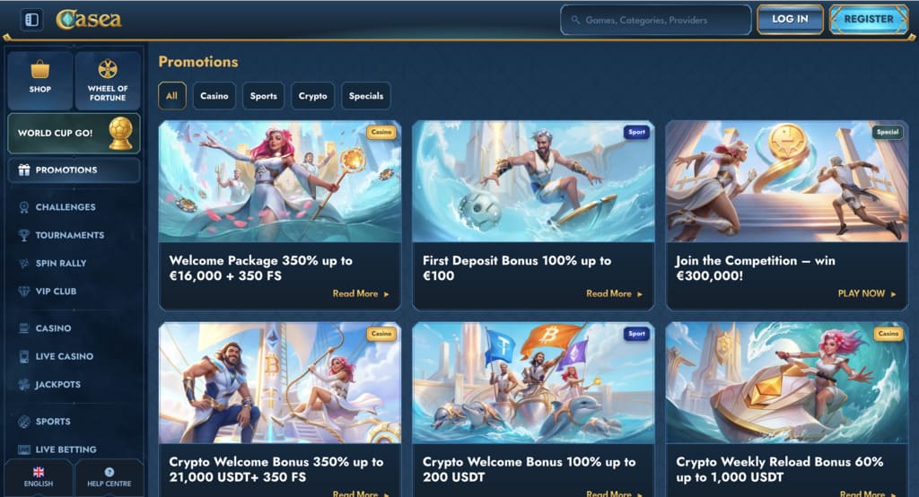 Casea Casino Bonuses