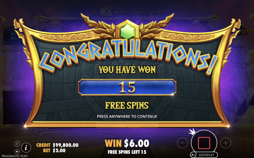 Gates of Olympus Free Spins