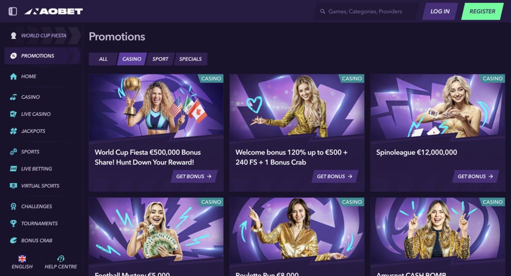 NaoBet Casino Bonuses