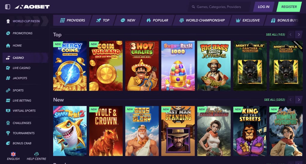 NaoBet Casino Games