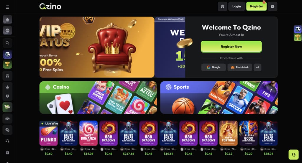 Qzino Casino Review